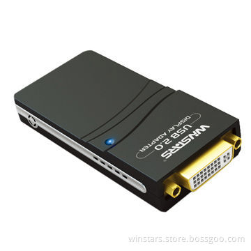 USB to DVI Multi-displaying Adapter/USB Video Adapter, 1,280 x 1,024 Pixels Maximum Resolution